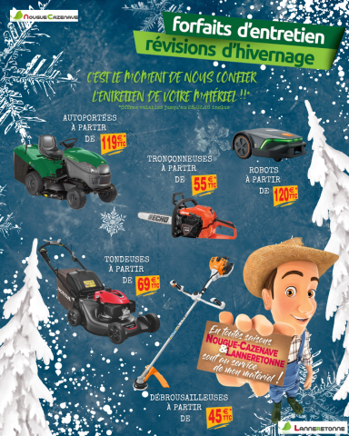 Les forfaits hivernages sont arrivés en magasin